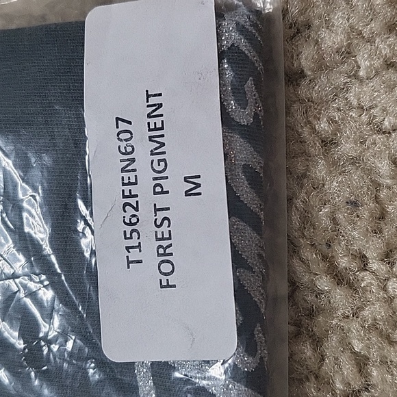 NWT Daydreamer Fender Fullerton CA Glitter Merch Tee in Forest Pigment - Picture 6 of 9